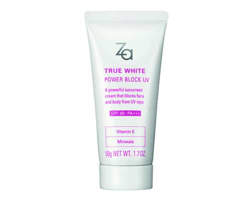 ครีมกันแดด Za-true-white-ex-perfect-protector-spf50+pa+++