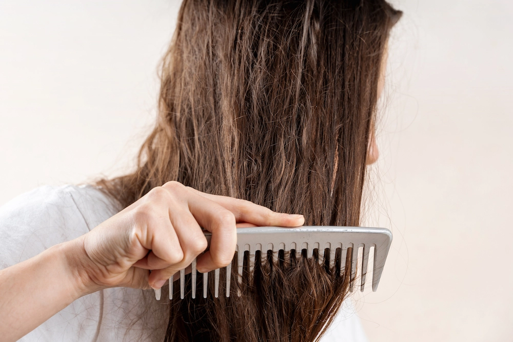 หวีผมตอนเปียก ผมร่วง