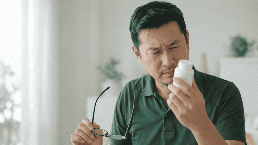 asian-man-squinting-reading-medicine-label-presbyopia